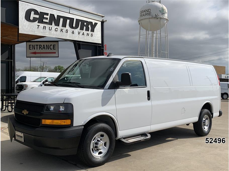 White 2023 Chevrolet Express Cargo 2500 Extended RWD Van Rear-Wheel Drive Automatic