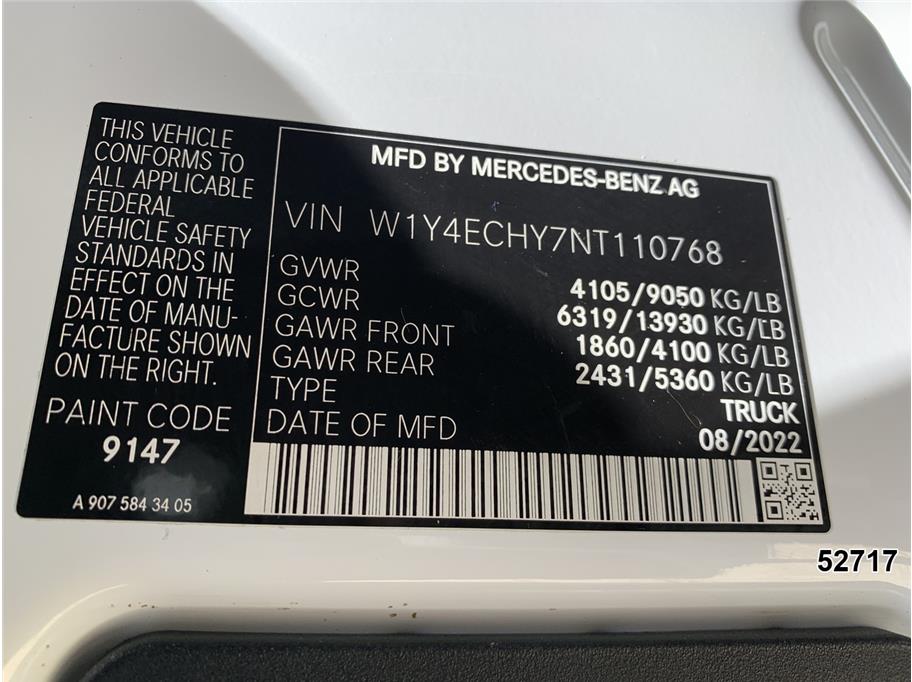 2022 Mercedes 2500 Sprinter