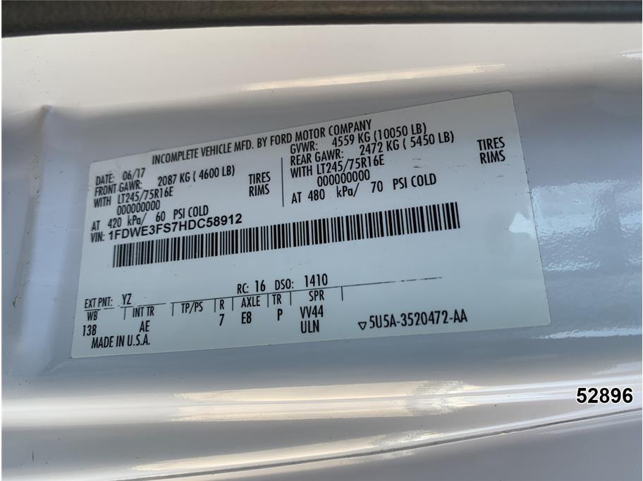 2017 Ford E350 DRW