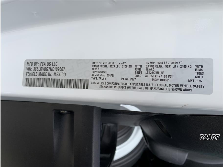 2022 Ram 1500 Promaster