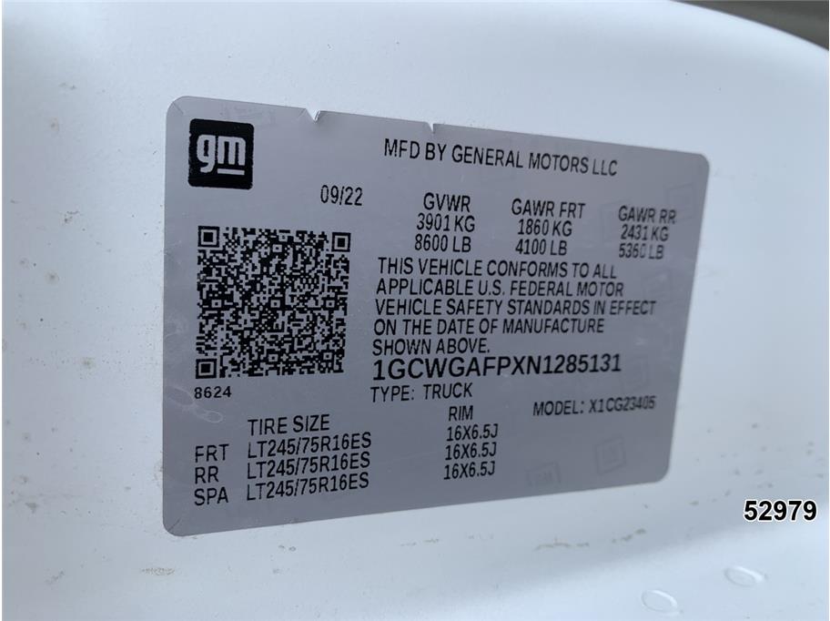 2022 Chevrolet 2500 Express