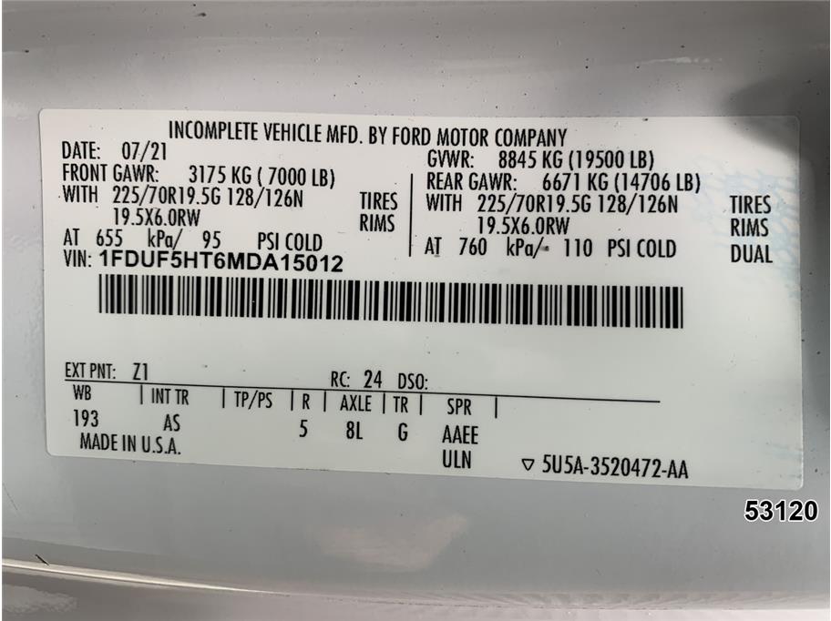 2021 Ford F550