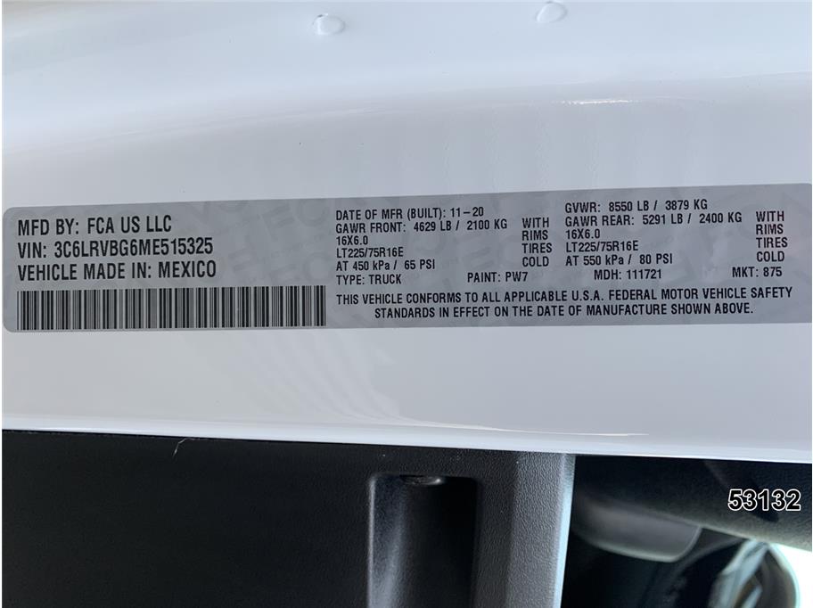 2021 Ram 1500 Promaster