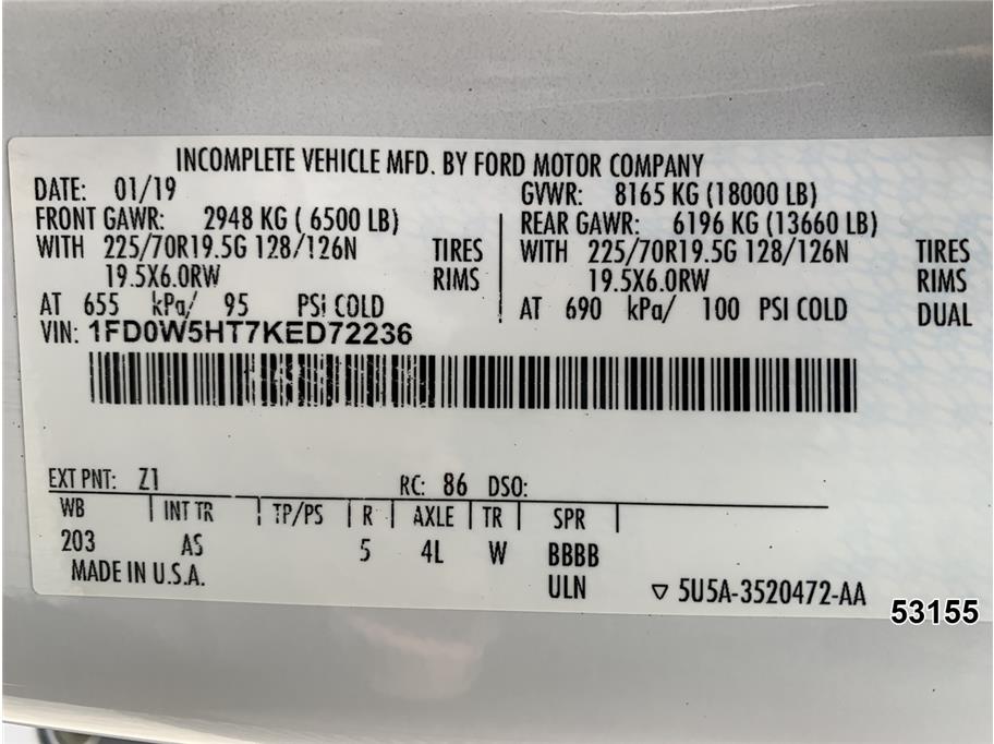 2019 Ford F550
