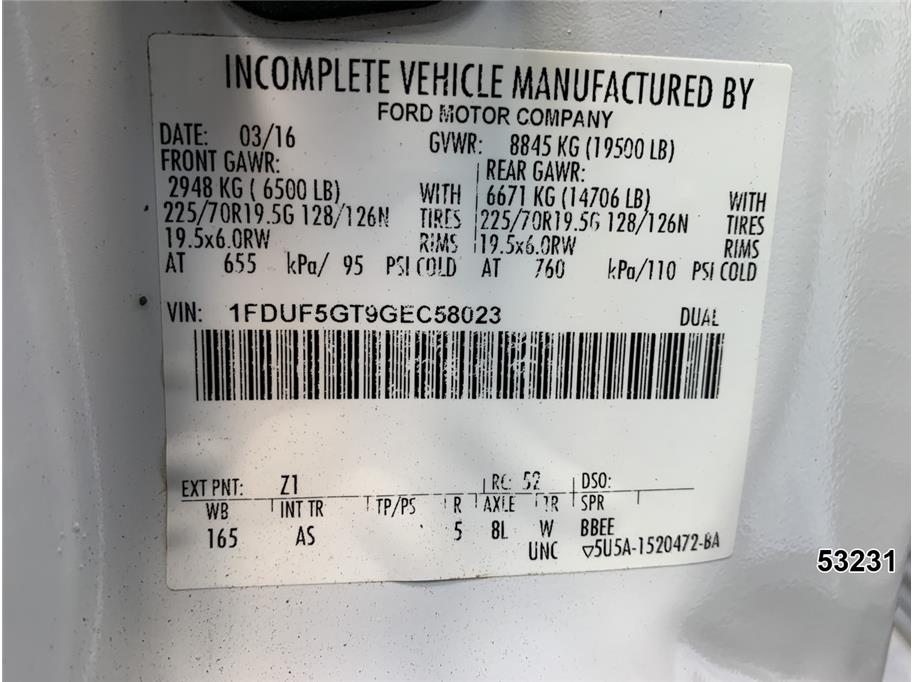 2016 Ford F550