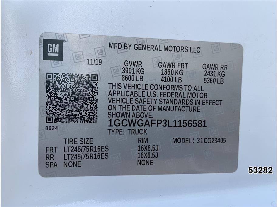2020 Chevrolet 2500 Express