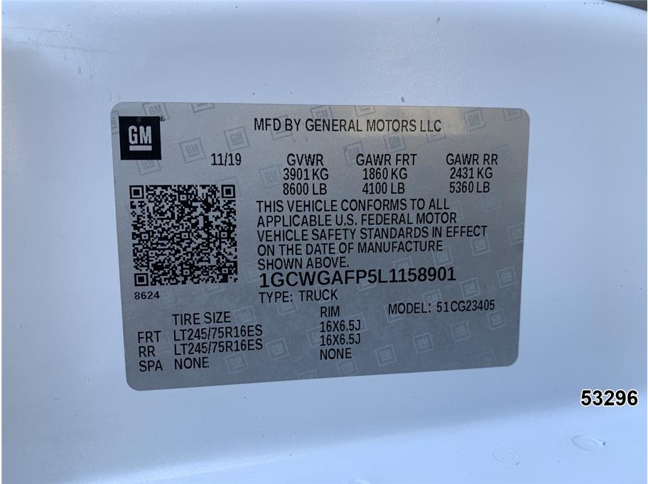 2020 Chevrolet 2500 Express