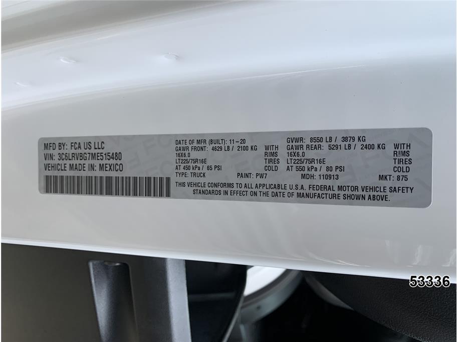 2021 Ram 1500 Promaster