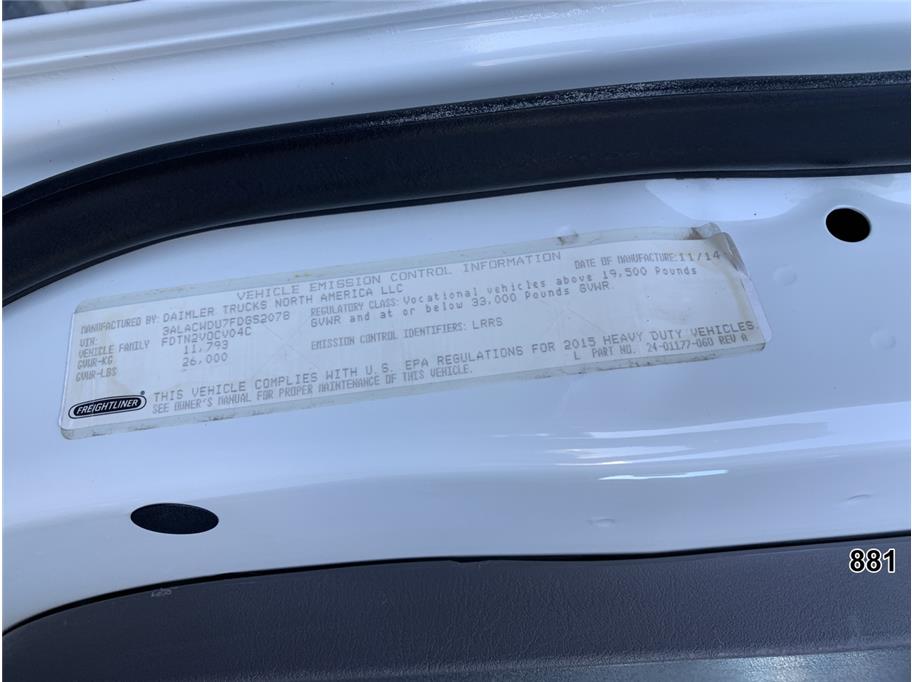 2015 Freightliner M2 106