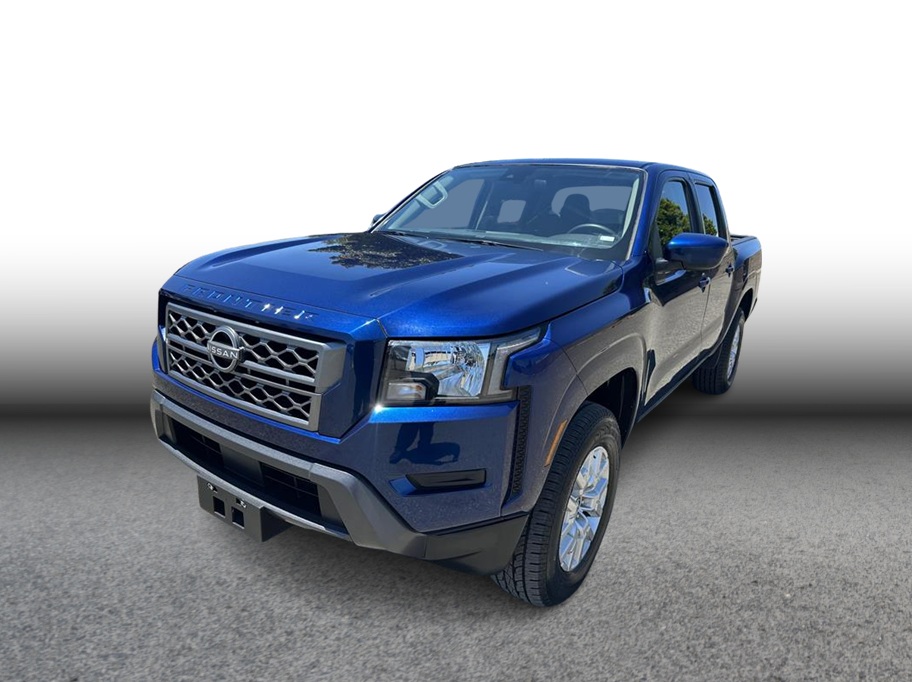 Blue 2023 Nissan Frontier Pickup Truck Four-Wheel Drive 9-Speed Automatic