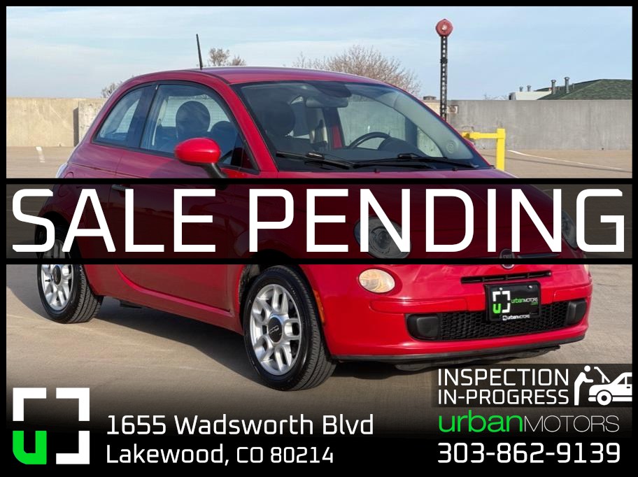 Red 2015 FIAT 500 Pop Hatchback Front-Wheel Drive 6-Speed Automatic