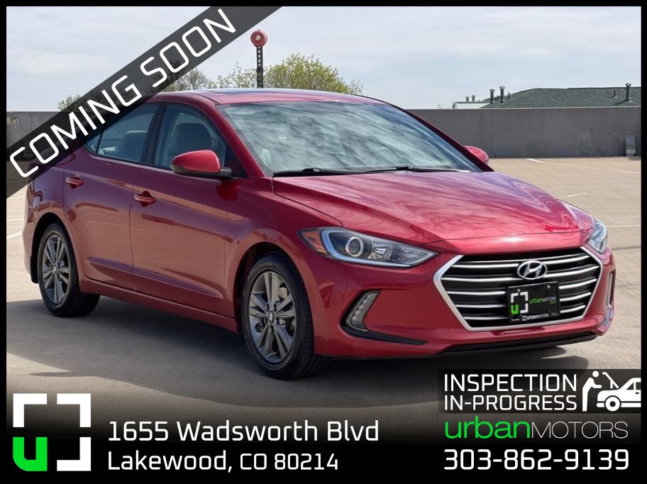 Red 2018 Hyundai Elantra Value Edition FWD Sedan Front-Wheel Drive 6-Speed Automatic