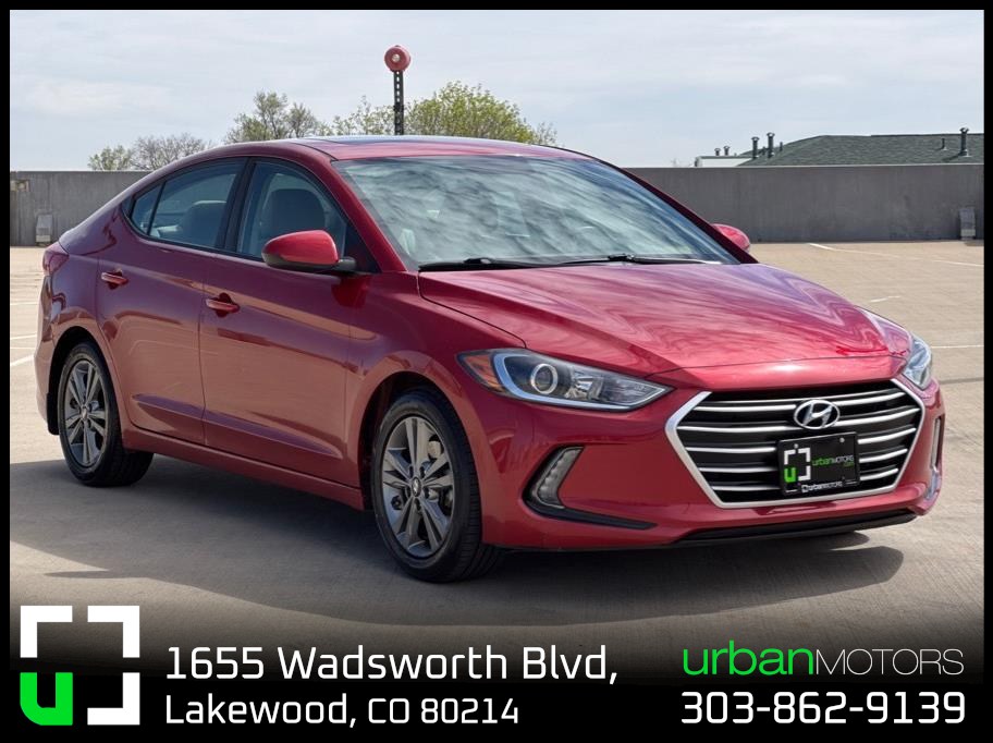 Red 2018 Hyundai Elantra Value Edition FWD Sedan Front-Wheel Drive 6-Speed Automatic