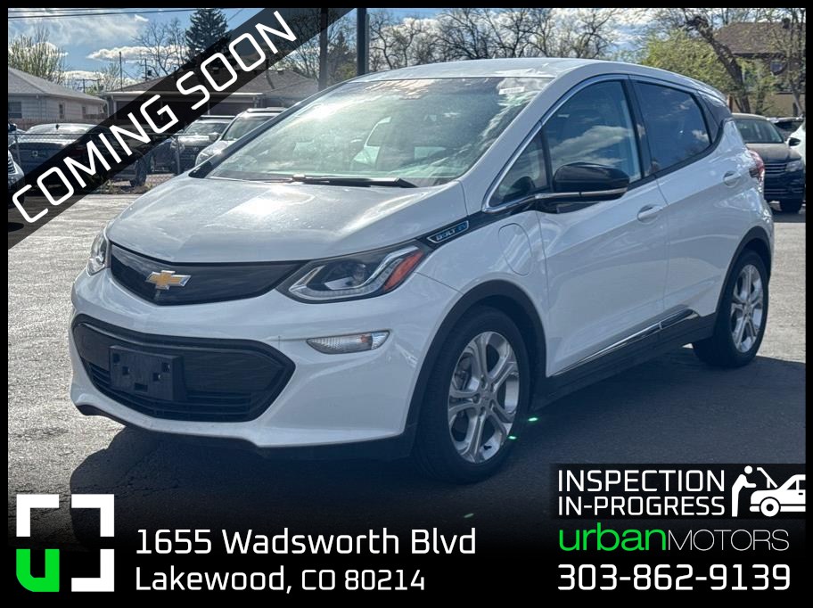 White 2017 Chevrolet Bolt EV LT FWD Hatchback Front-Wheel Drive Automatic