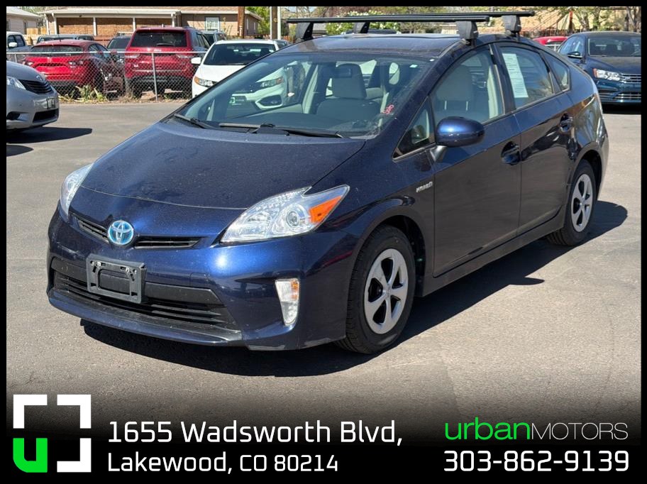 Blue 2014 Toyota Prius Four Hatchback Front-Wheel Drive Continuously Variable Transmission