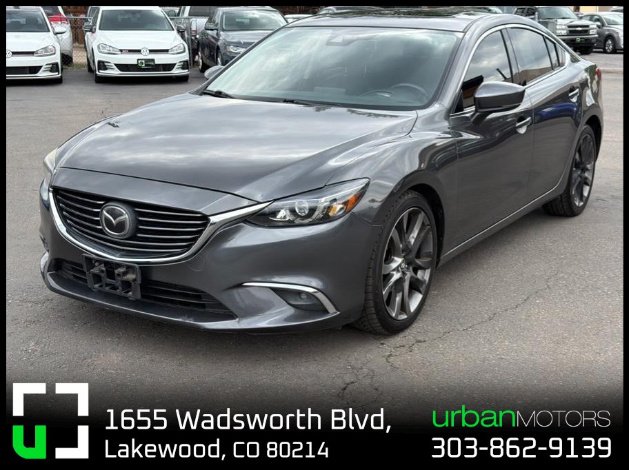 Gray 2017 Mazda MAZDA6 Grand Touring Sedan FWD Sedan Front-Wheel Drive 6-Speed Automatic