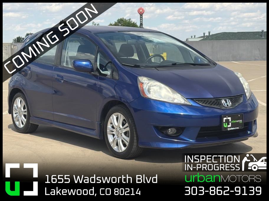 Blue 2009 Honda Fit Hatchback Front-Wheel Drive 5-Speed Automatic Overdrive