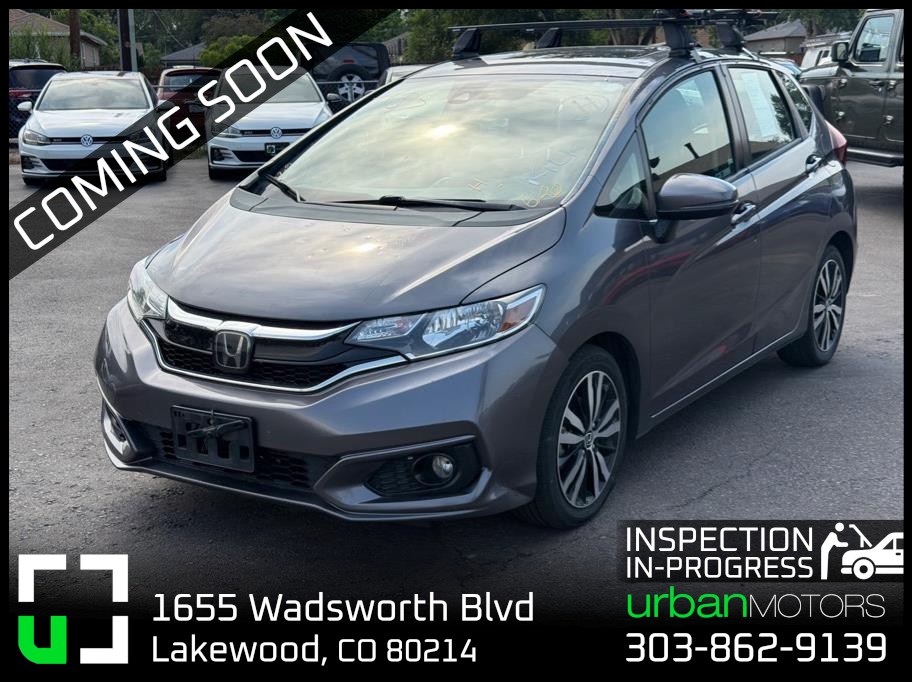 Gray 2019 Honda Fit Hatchback Front-Wheel Drive Continuously Variable Transmission
