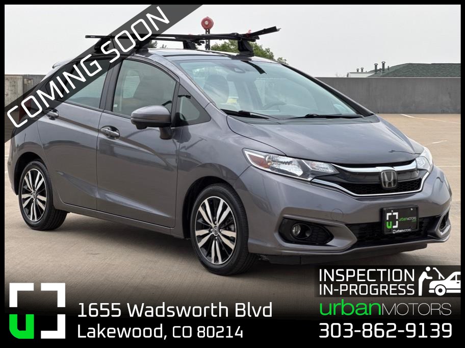 Gray 2019 Honda Fit Hatchback Front-Wheel Drive Continuously Variable Transmission