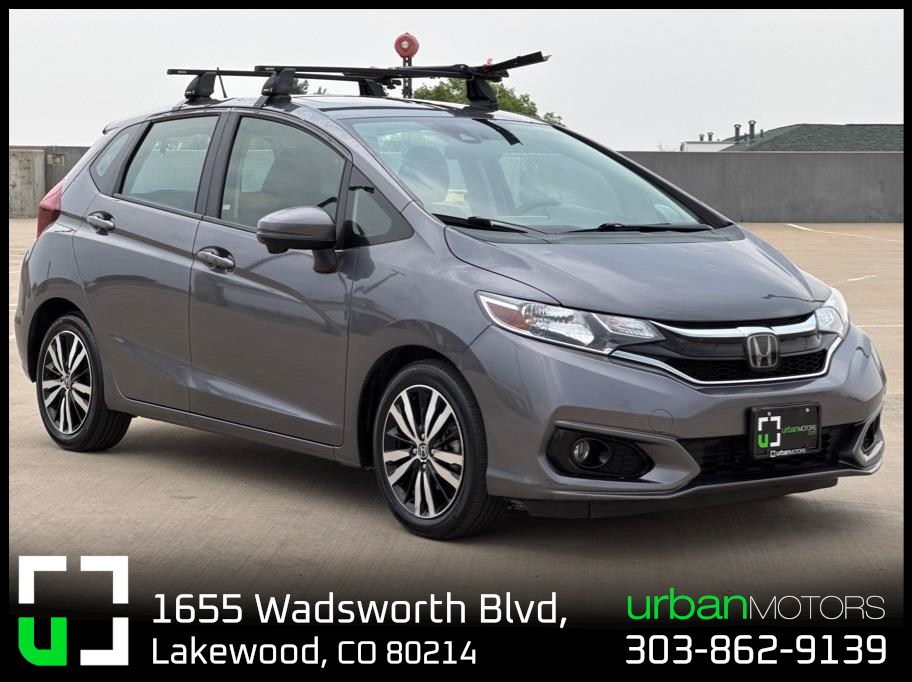Gray 2019 Honda Fit Hatchback Front-Wheel Drive Continuously Variable Transmission