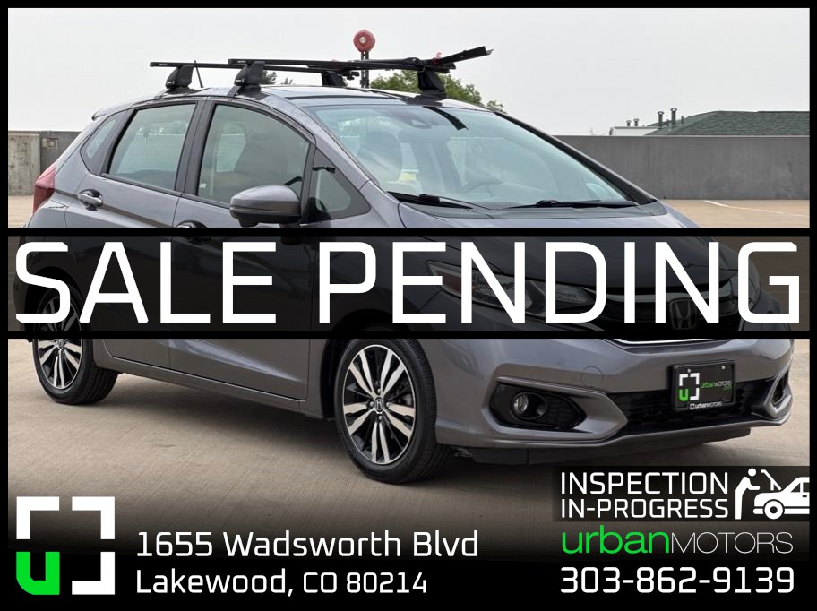 Gray 2019 Honda Fit Hatchback Front-Wheel Drive Continuously Variable Transmission
