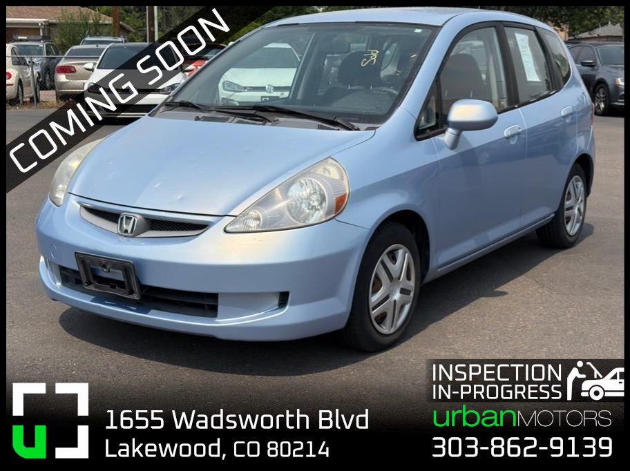 Blue 2008 Honda Fit Hatchback 5-Speed Automatic Overdrive