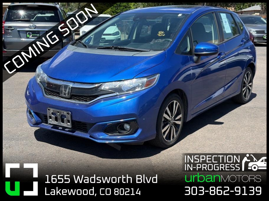Blue 2020 Honda Fit Hatchback Front-Wheel Drive Continuously Variable Transmission