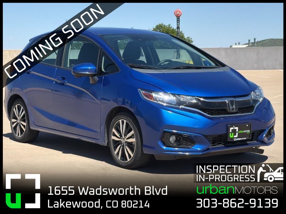 Blue 2020 Honda Fit Hatchback Front-Wheel Drive Continuously Variable Transmission