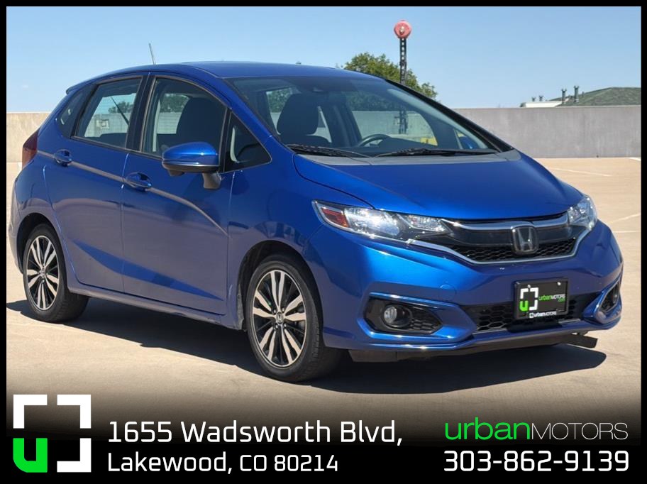 Blue 2020 Honda Fit Hatchback Front-Wheel Drive Continuously Variable Transmission