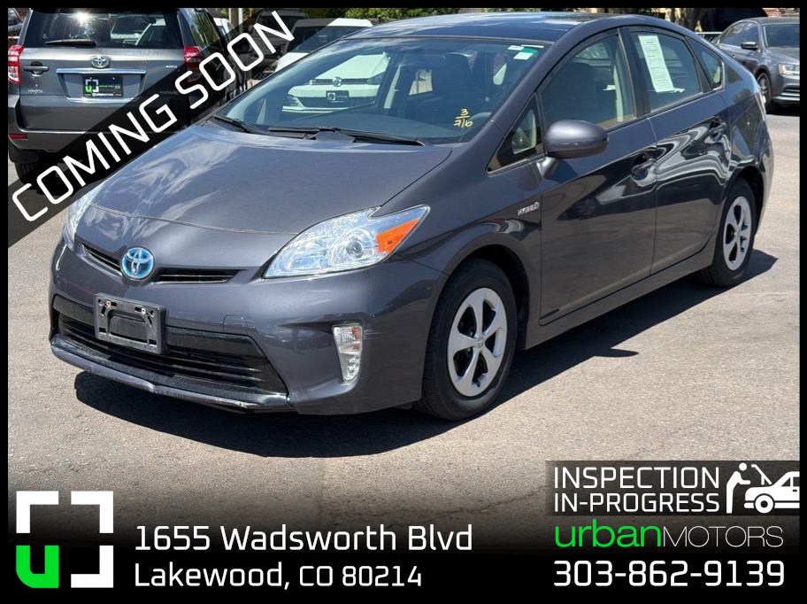Gray 2013 Toyota Prius Hatchback Front-Wheel Drive Continuously Variable Transmission