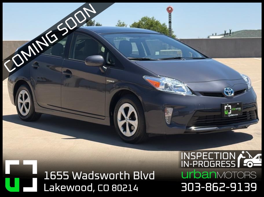 Gray 2013 Toyota Prius Hatchback Front-Wheel Drive Continuously Variable Transmission