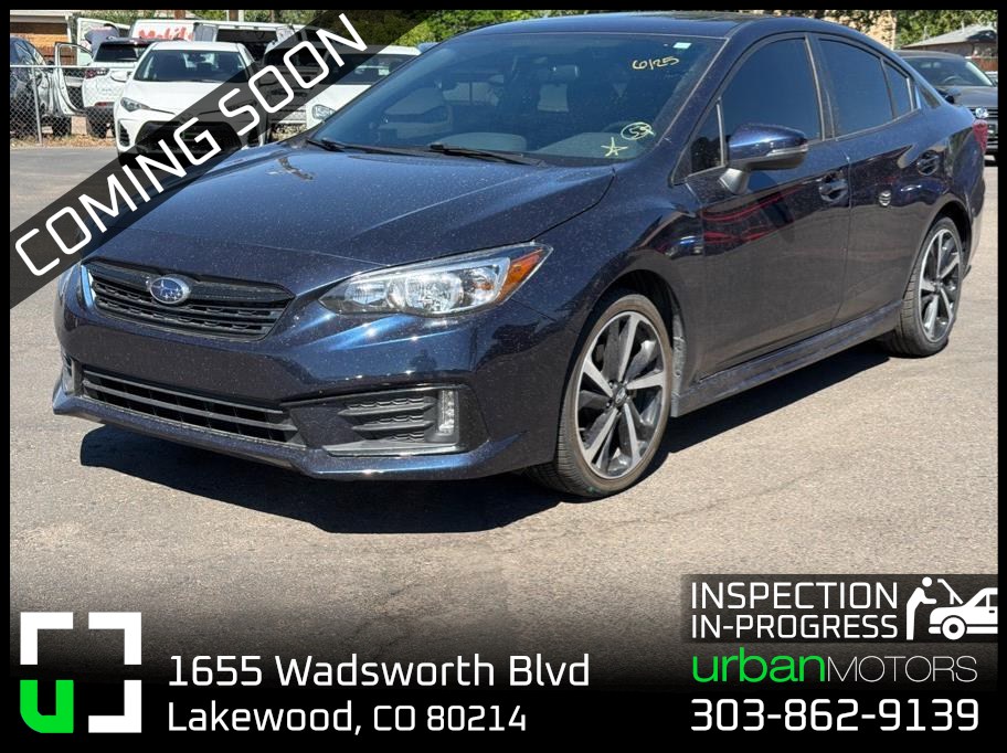 Blue 2021 Subaru Impreza Sedan All-Wheel Drive 7-Speed CVT