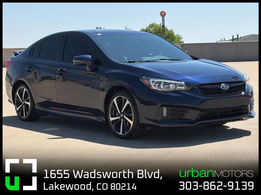 Blue 2021 Subaru Impreza Sedan All-Wheel Drive 7-Speed CVT