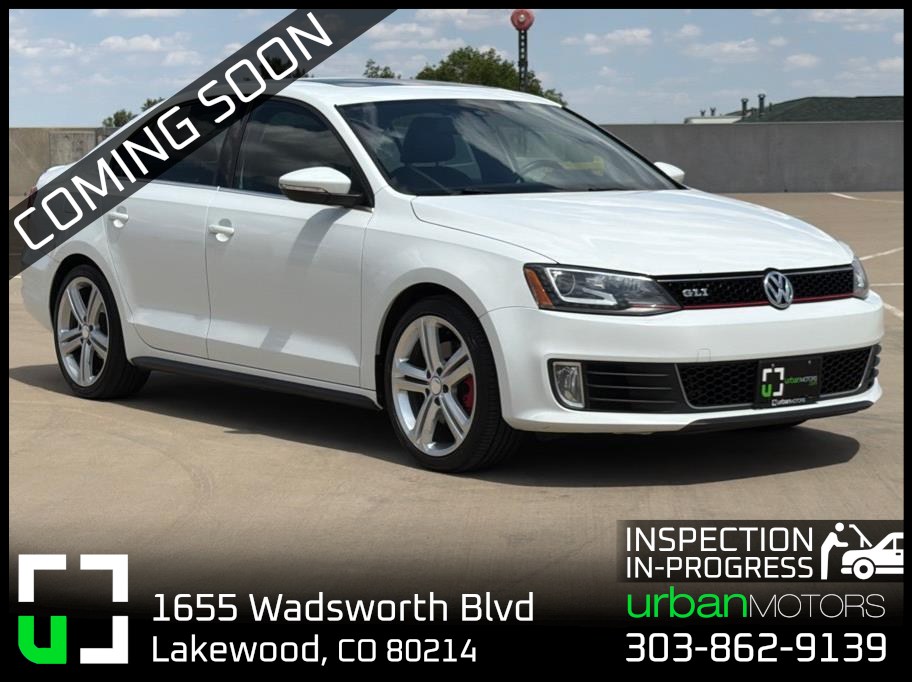 White 2015 Volkswagen Jetta GLI Sedan Front-Wheel Drive 6-Speed Manual