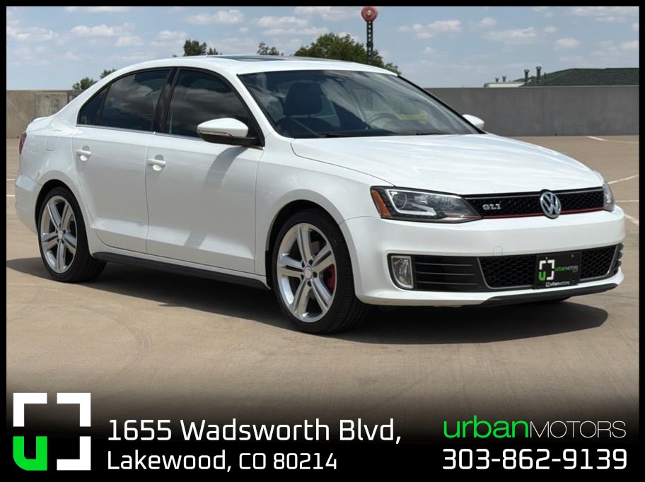 White 2015 Volkswagen Jetta GLI Sedan Front-Wheel Drive 6-Speed Manual