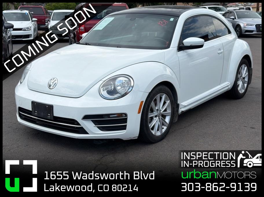 White 2019 Volkswagen Beetle Hatchback Front-Wheel Drive 6-Speed Automatic