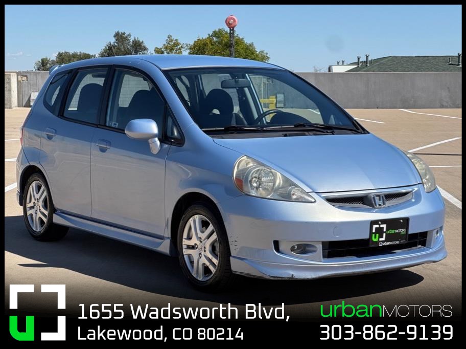 Blue 2008 Honda Fit Hatchback Front-Wheel Drive 5-Speed Automatic Overdrive