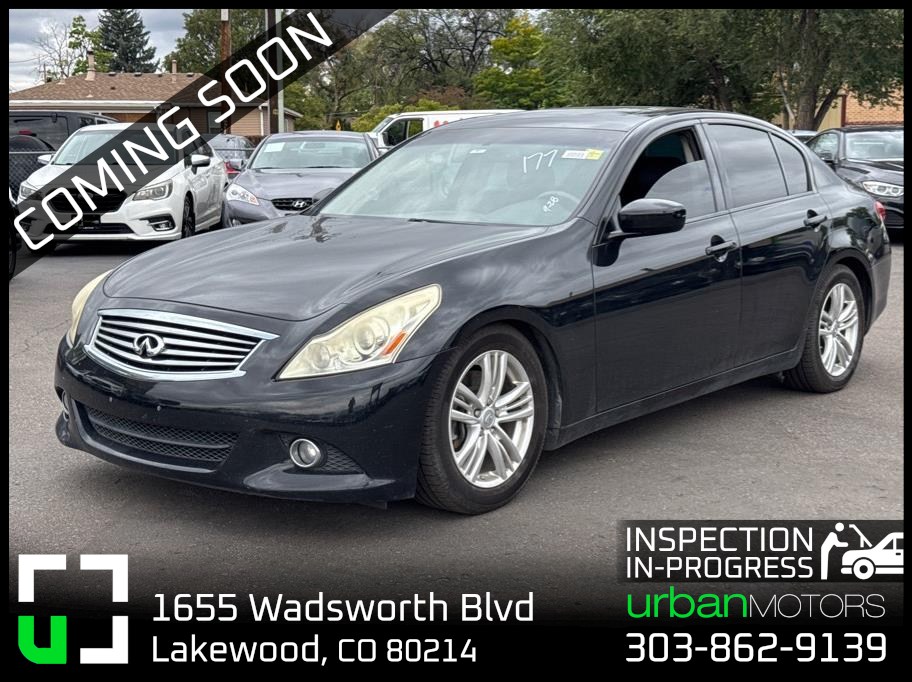 Black 2013 INFINITI G37 Sedan All-Wheel Drive 7-Speed Automatic