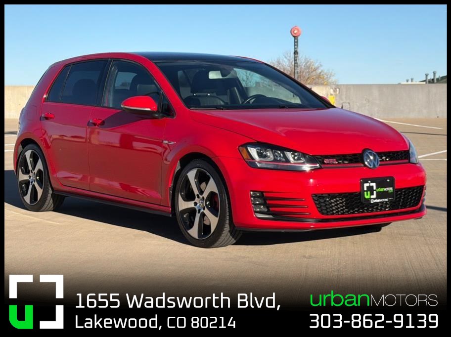 Red 2015 Volkswagen Golf GTI Hatchback Front-Wheel Drive 6-Speed Manual