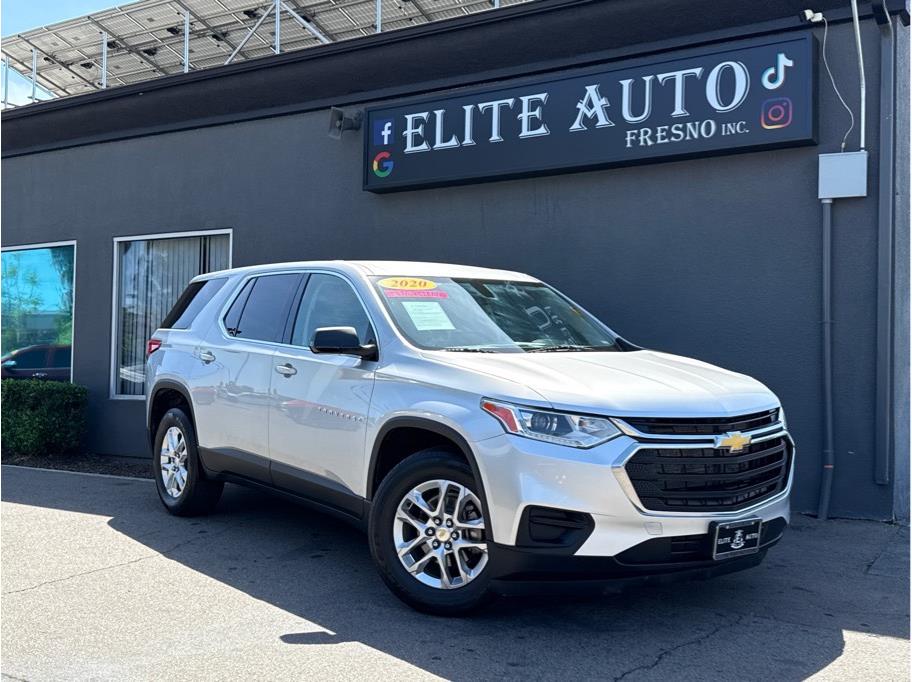Silver 2020 Chevrolet Traverse LS FWD SUV / Crossover Front-Wheel Drive 9-Speed Automatic
