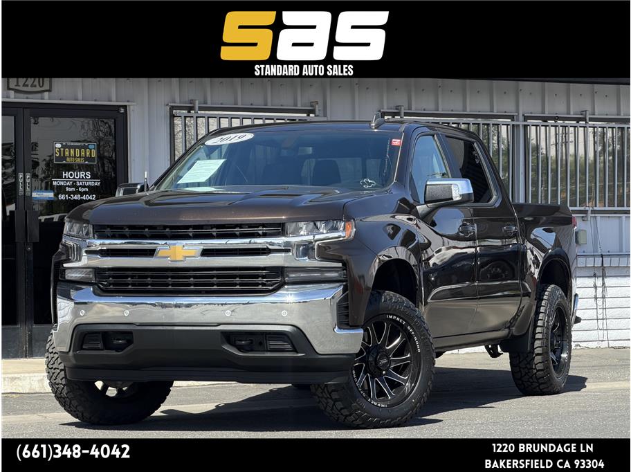 Brown 2019 Chevrolet Silverado 1500 LT Crew Cab RWD Pickup Truck 4X2 8-Speed Automatic Overdrive