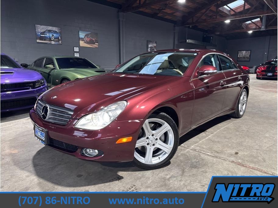 Red (Burgundy) 2006 Mercedes-Benz CLS 500 Sedan Rear-Wheel Drive Automatic