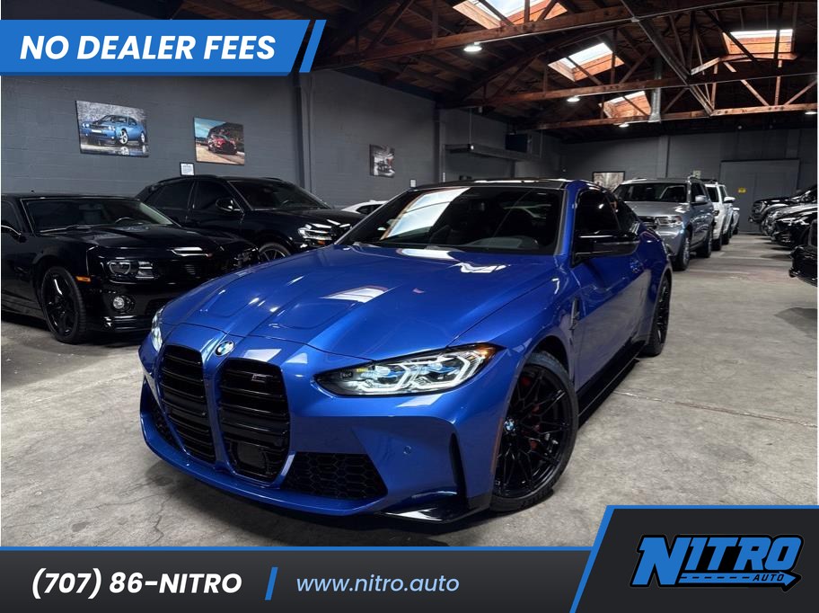 Blue 2021 BMW M4 Coupe Rear-Wheel Drive 8-Speed Automatic