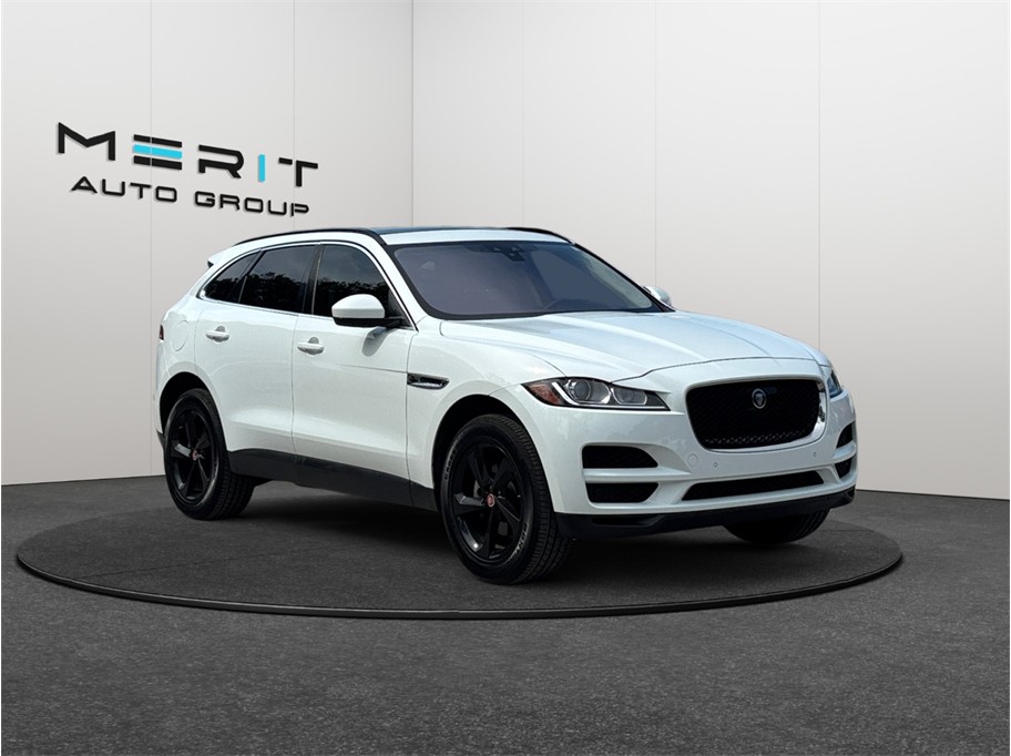 White 2019 Jaguar F-PACE SUV / Crossover All-Wheel Drive 8-Speed Automatic
