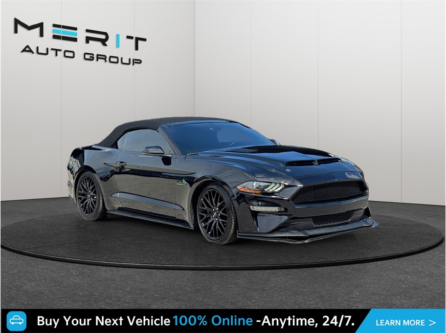 Black 2019 Ford Mustang Convertible Rear-Wheel Drive 6-Speed Manual
