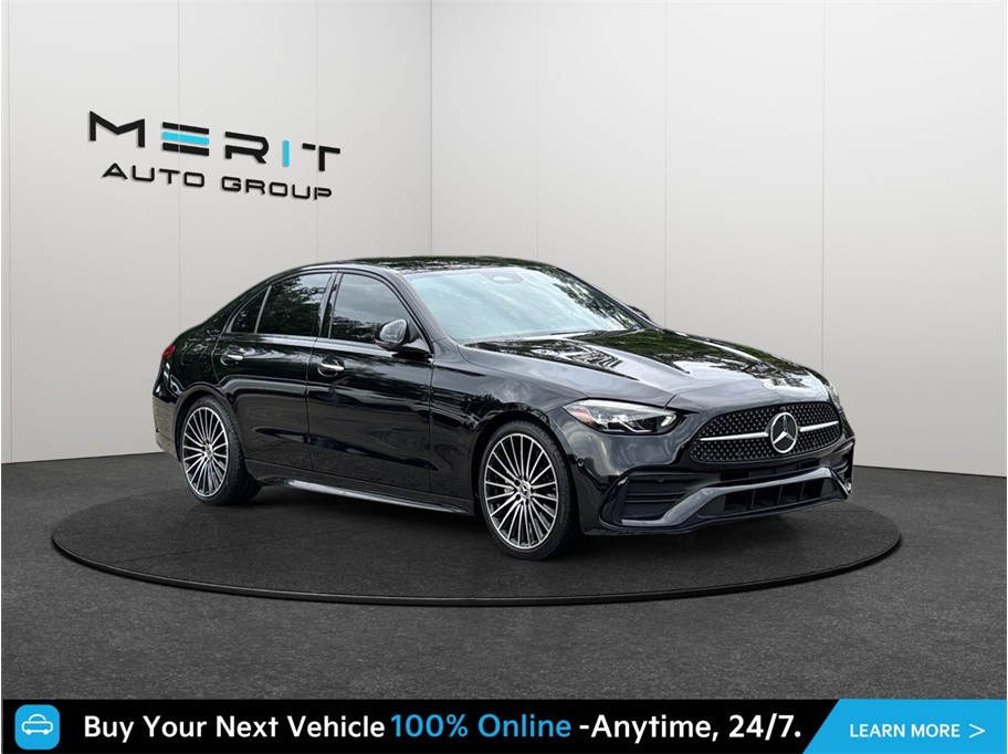 Black 2024 Mercedes-Benz C-Class Sedan Rear-Wheel Drive 9-Speed Automatic