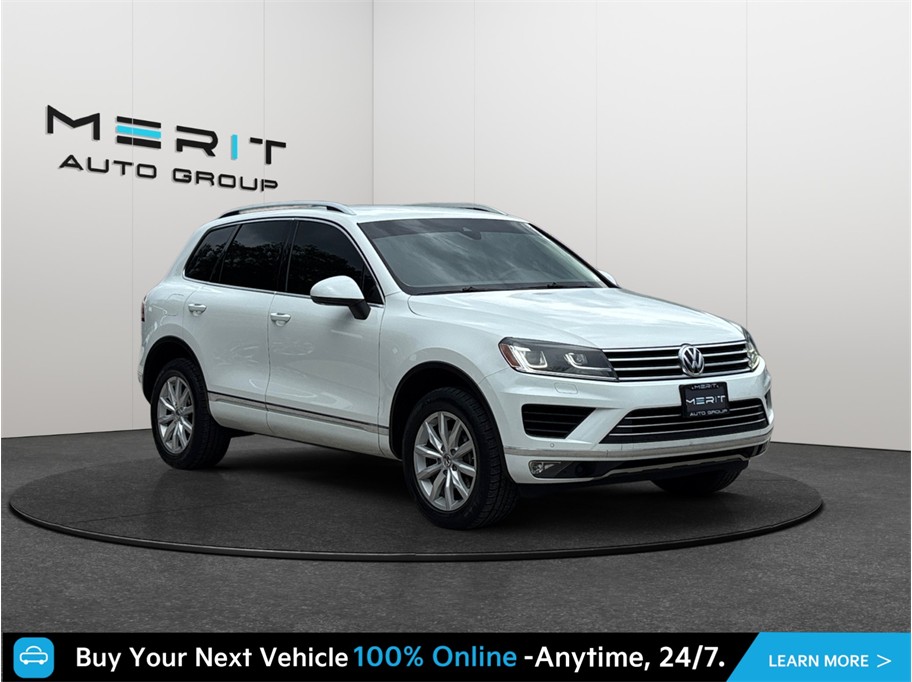 White 2017 Volkswagen Touareg SUV / Crossover All-Wheel Drive 8-Speed Automatic