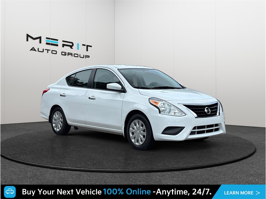 White 2016 Nissan Versa Sedan Front-Wheel Drive Continuously Variable Transmission