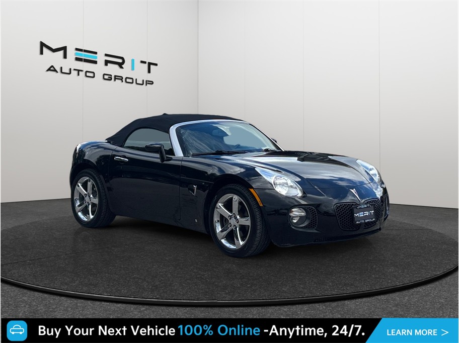 Black 2007 Pontiac Solstice Convertible Rear-Wheel Drive Automatic