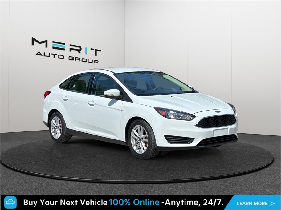 White 2015 Ford Focus Sedan Front-Wheel Drive 6-Speed Automatic